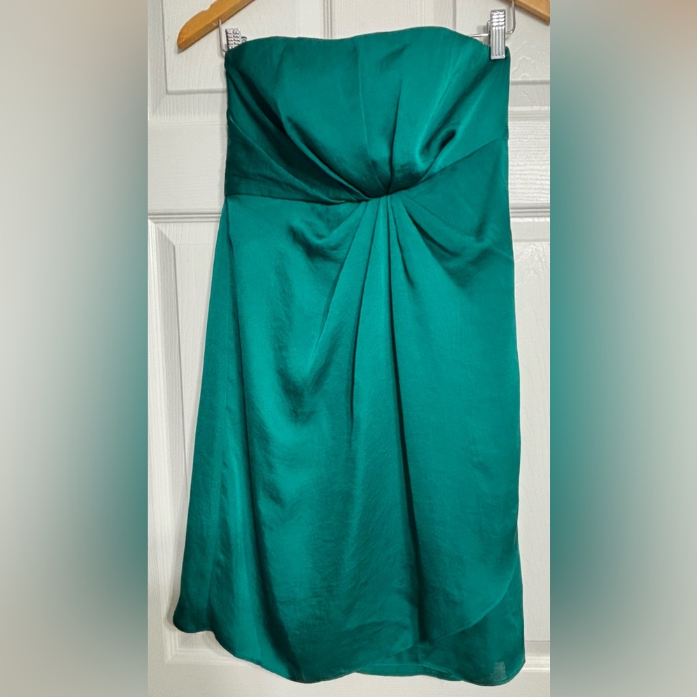 DKNYC Strapless Teal Dress. Like new, worn once!